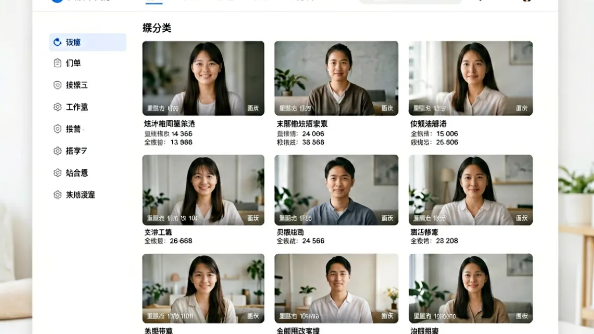 96视频平台首页界面展示，包含推荐内容流、分类导航栏和搜索功能入口